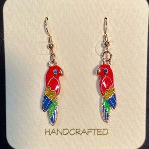 3D Parrot Earrings